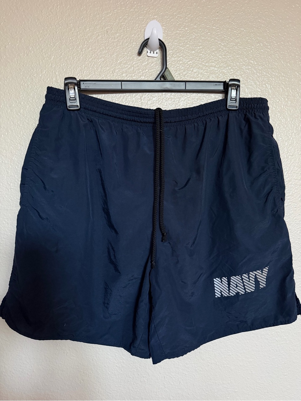 Authentic U.S. Navy PT Running Shorts Men’s Large Made USA Reflective Aesthetic